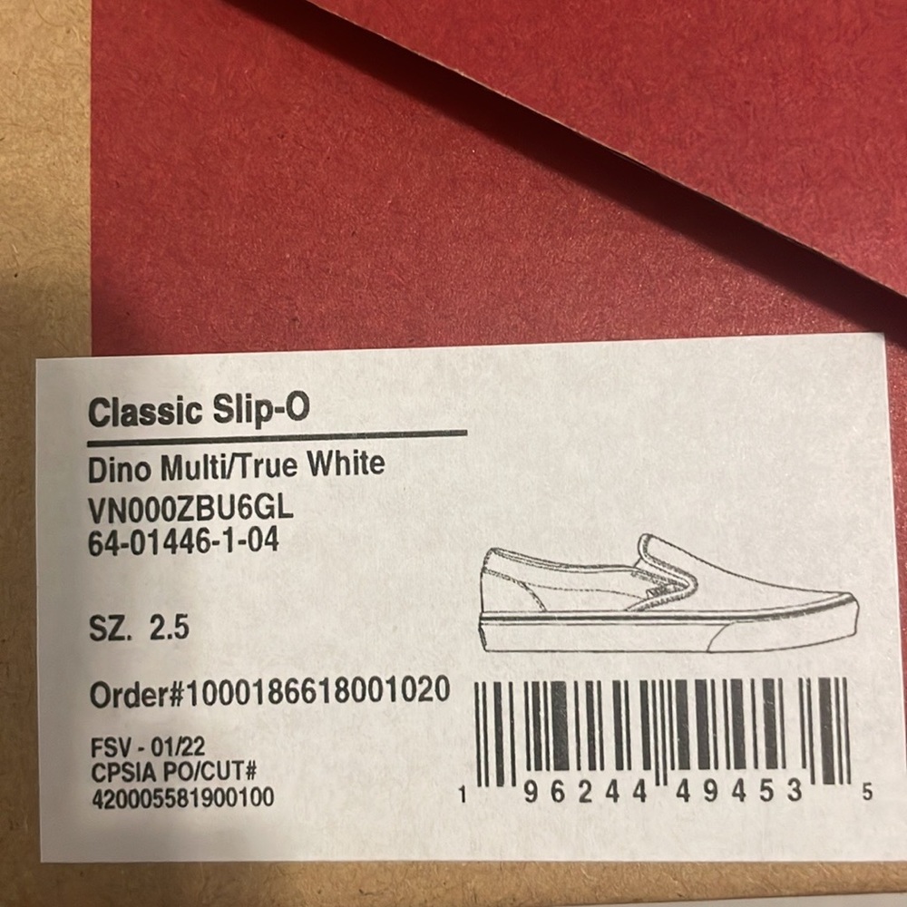 Slip On Vans Dino Print - Picture 5 of 6